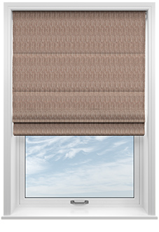 Braemar, Sirocco Red - Motorised Roman Blind